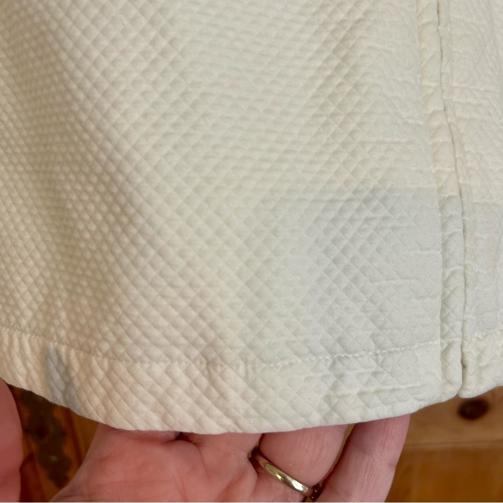 Eileen Fisher Cream Textured Cotton Blend Jacket Size S - Picture 6 of 9
